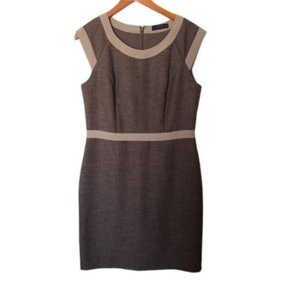 The Limited Women's Career Wear Dress Classic Sheath Dress Brown Tan size‎ 10